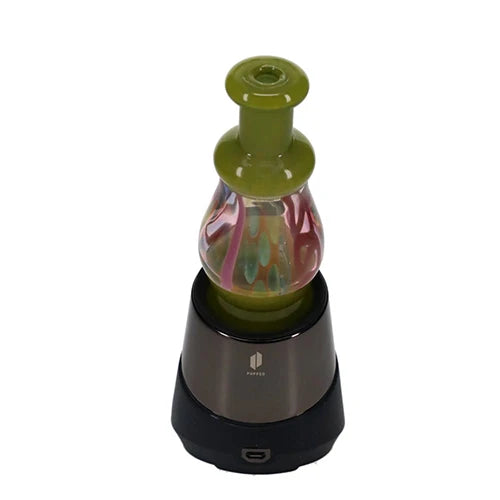 Windstar Glass Pea Green Lava Lamp Dry Peak Top