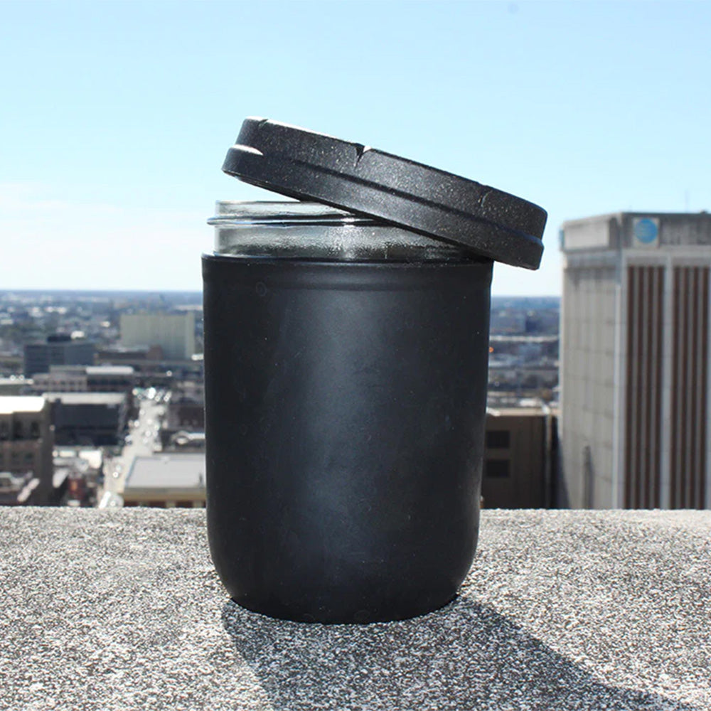 16oz Re-Stash Jar - Black