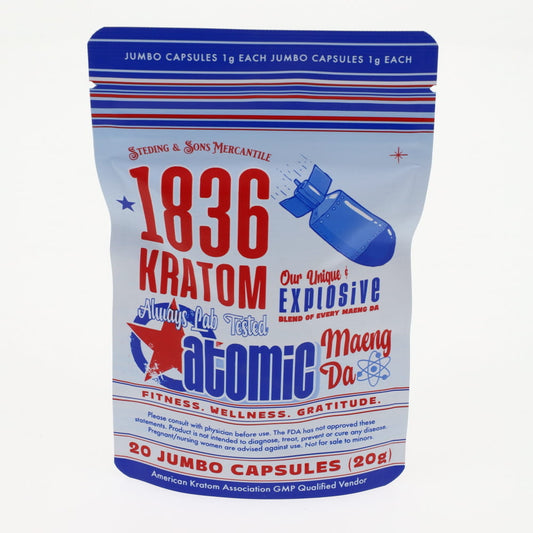 1836 Kratom - Atomic Maeng Da - 20ct Capsules