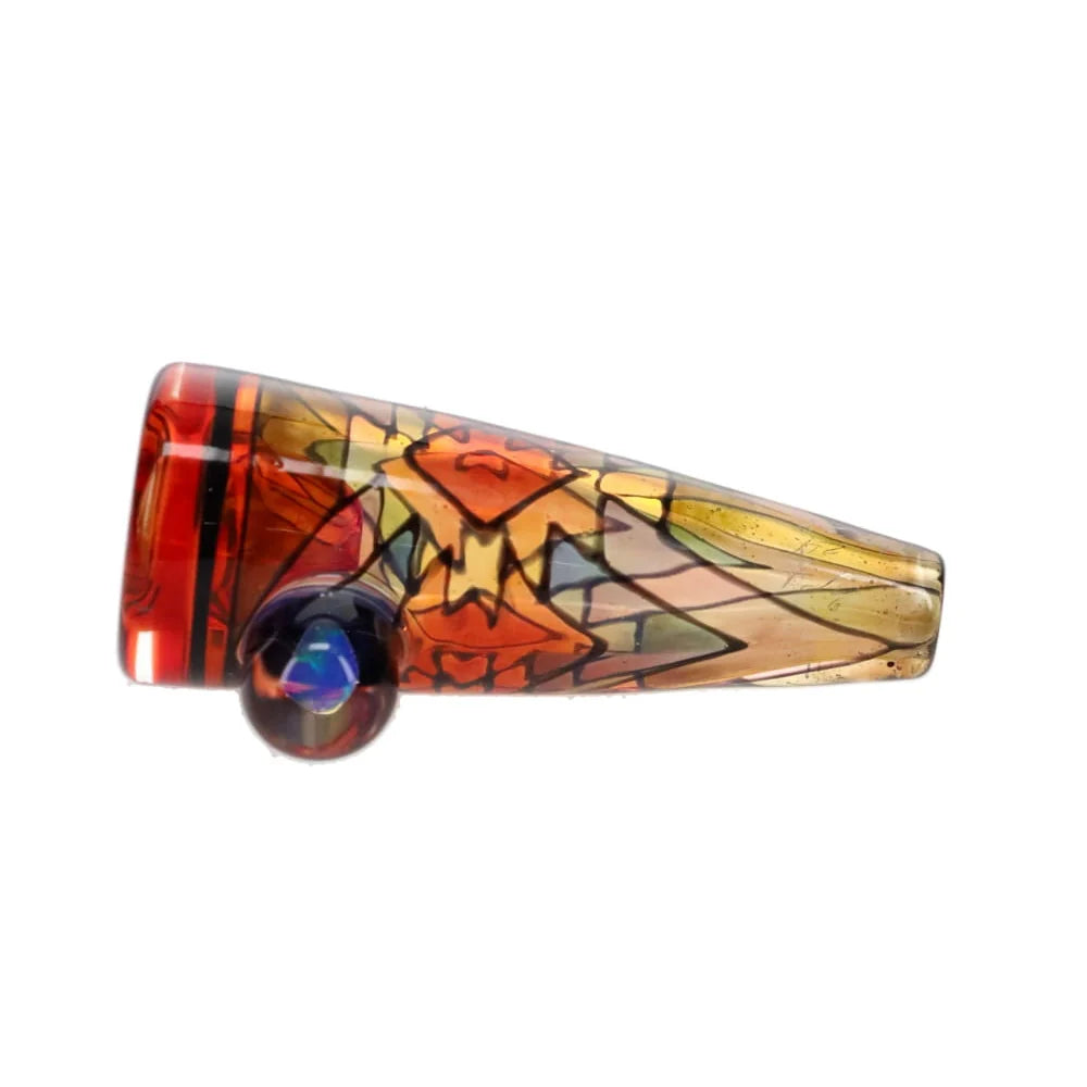 Windstar Glass Tribal Aztec Stained Glass Chillum