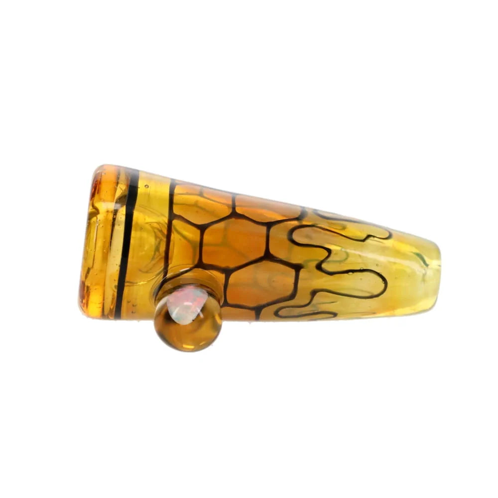 Windstar Glass Honeycomb Drip Stained Glass Chillum