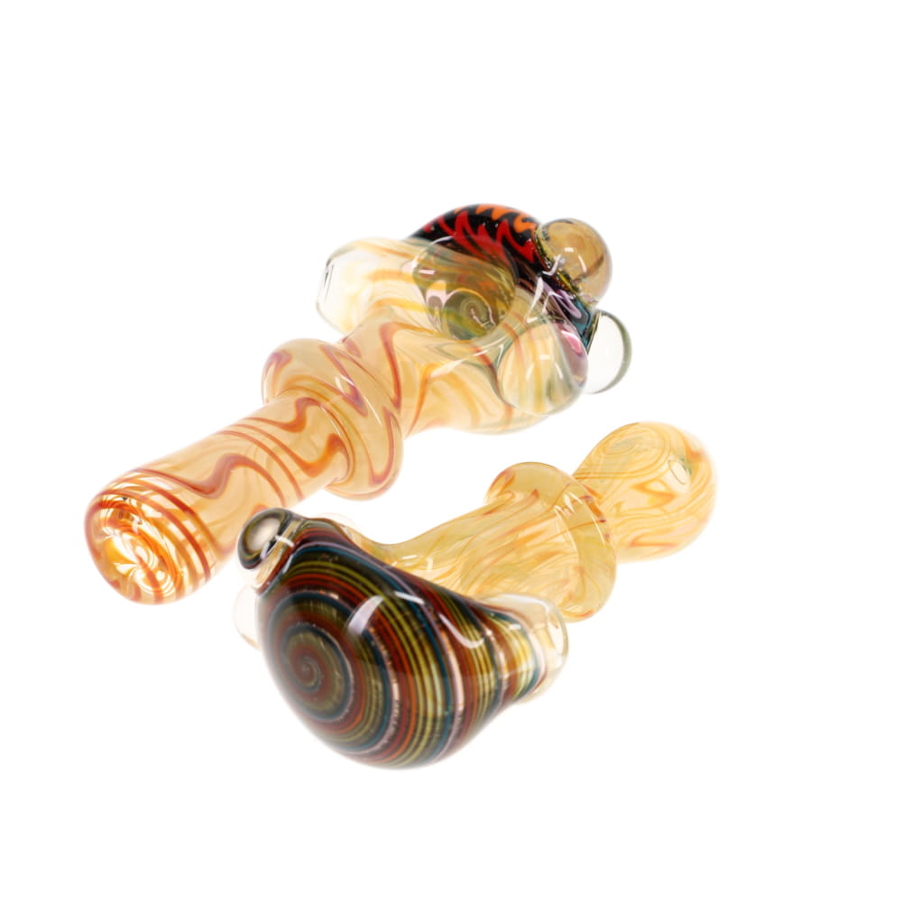 2kind Glass Fume Swirl Linework Cap Spoon SALE