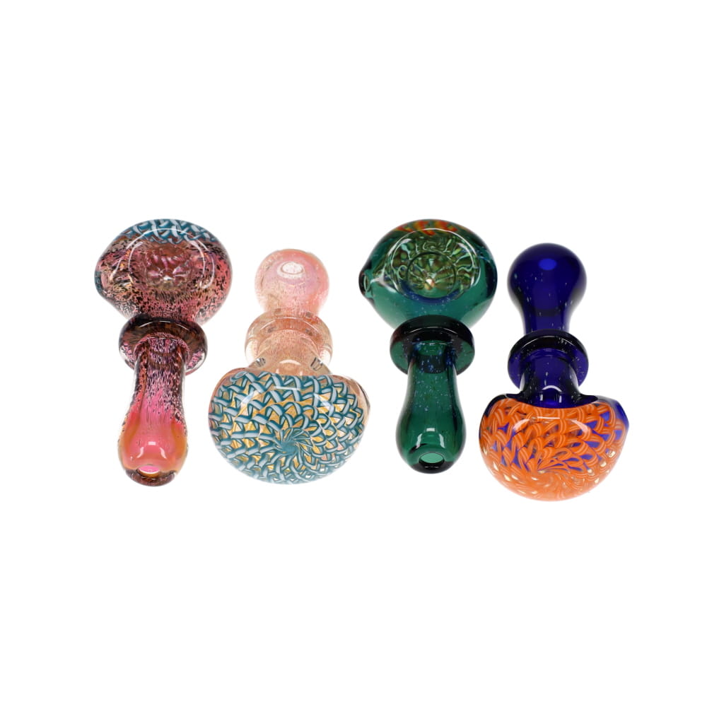 2kind Glass Coil Head Fume Spoon