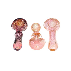 2kind Glass Gold Fume Frit Spoon