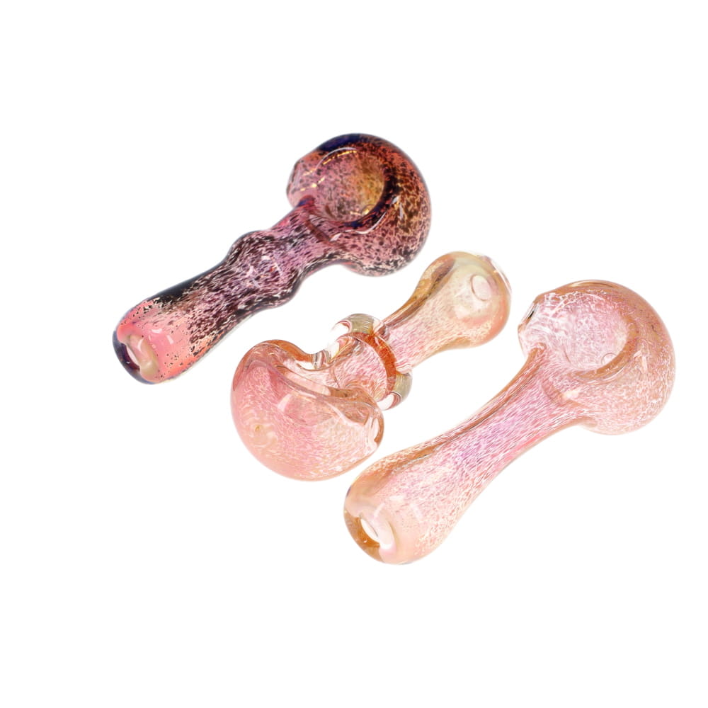 2kind Glass Gold Fume Frit Spoon