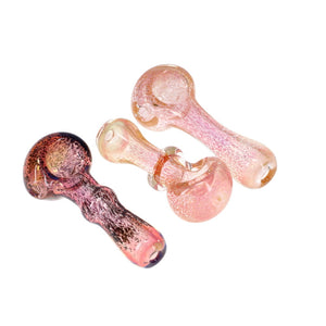 2kind Glass Gold Fume Frit Spoon