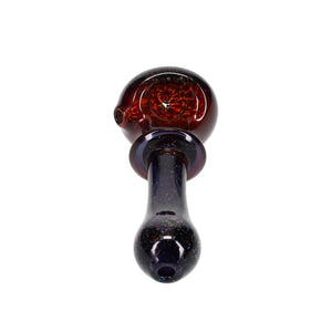 2kind Glass Dark Red Black Crushed Opal Spoon