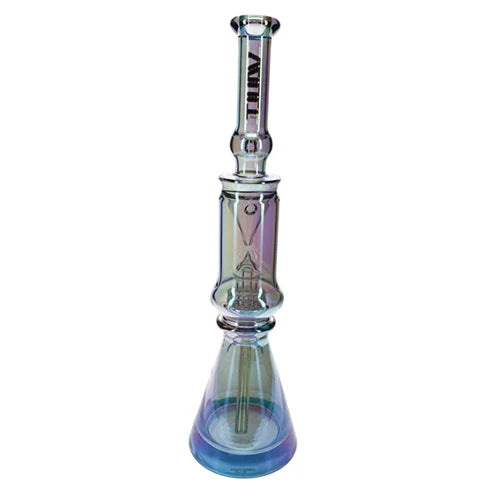 Vault Glass Iridescent Showerhead Perc Beaker - 18.5"