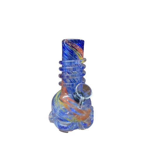 Soft Glass 5.75" Small Crown Water Pipe