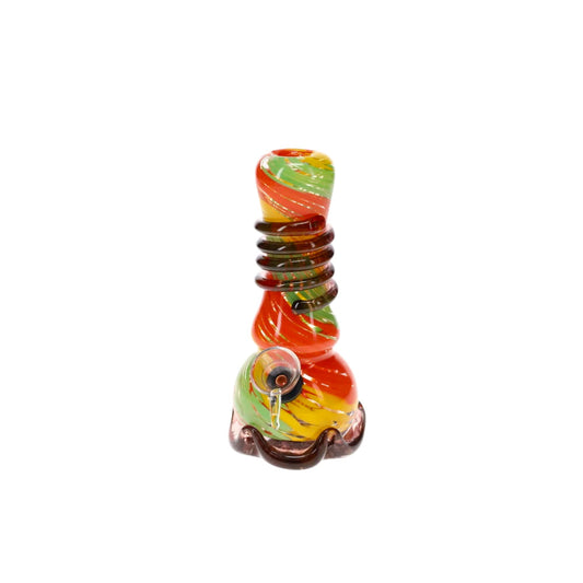 Soft Glass 7" Small Garlic Water Pipe