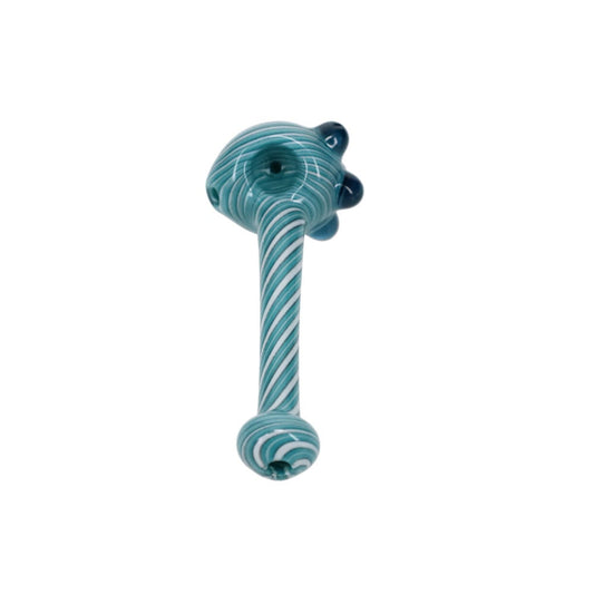 Addison Hanna Teal & White Spiral Spoon