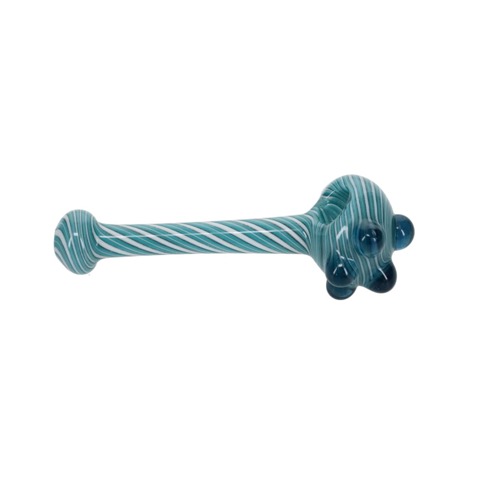 Addison Hanna Teal & White Spiral Spoon