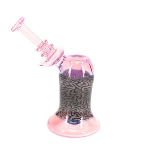 Algae Glass Purple w/ Black Brain Tech Bubbler Rig