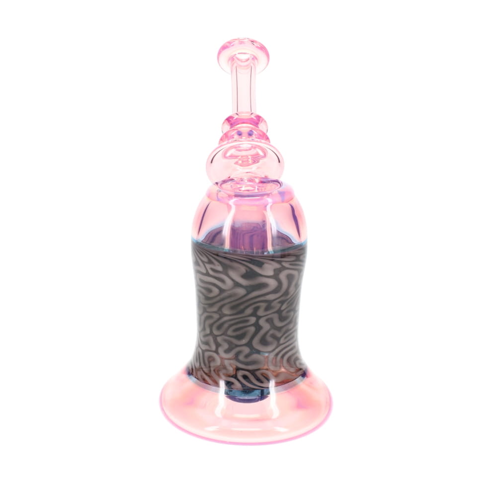 Algae Glass Purple w/ Black Brain Tech Bubbler Rig