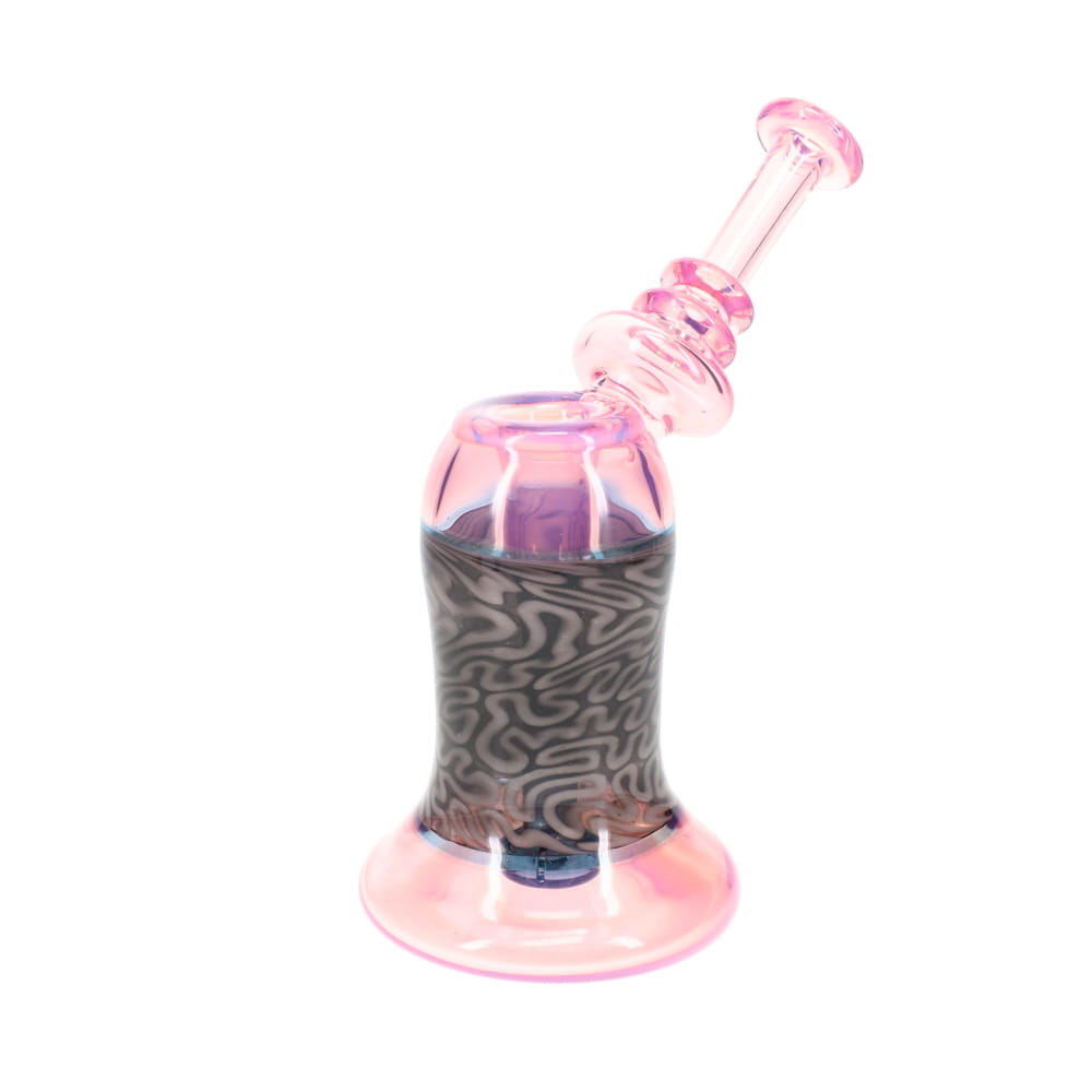 Algae Glass Purple w/ Black Brain Tech Bubbler Rig