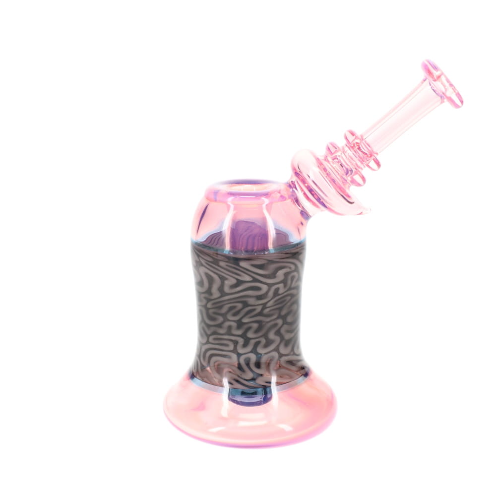 Algae Glass Purple w/ Black Brain Tech Bubbler Rig