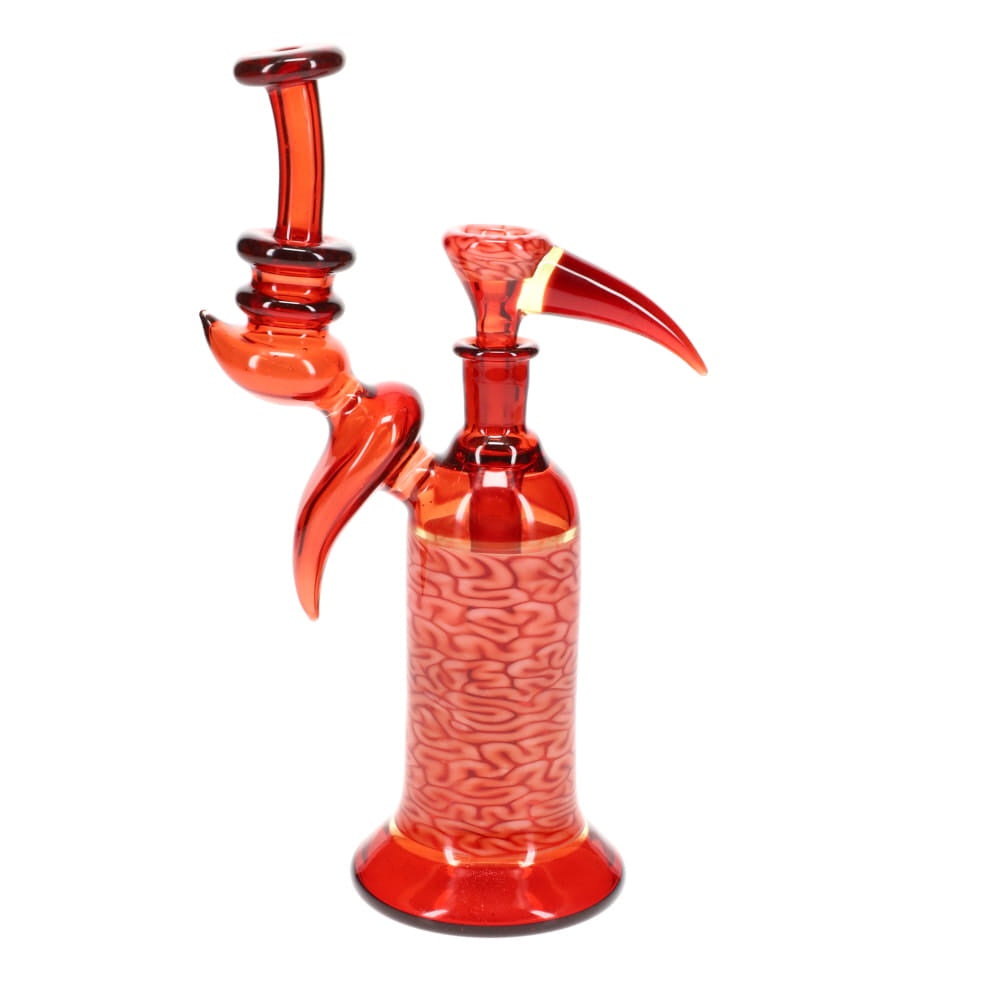 Algae Glass Red w/ Red Brain Tech Bubbler Rig