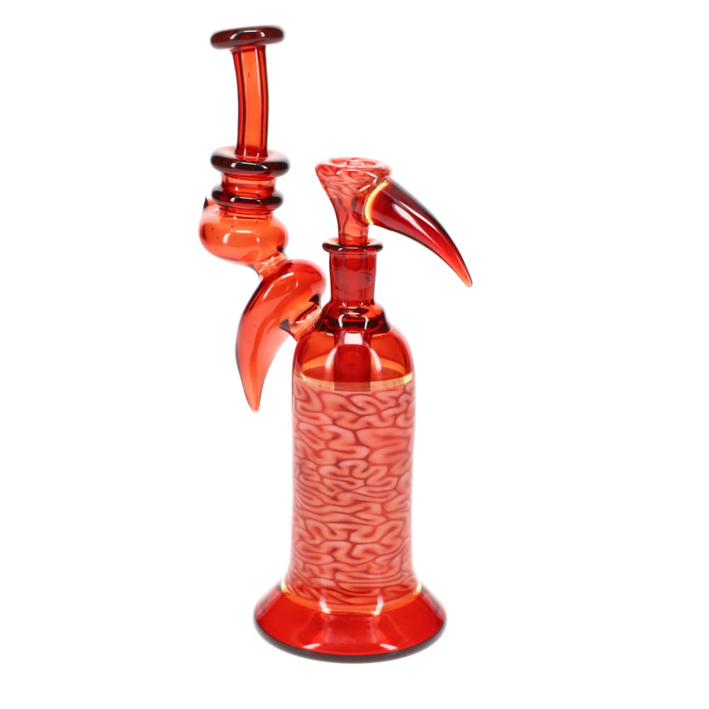 Algae Glass Red w/ Red Brain Tech Bubbler Rig