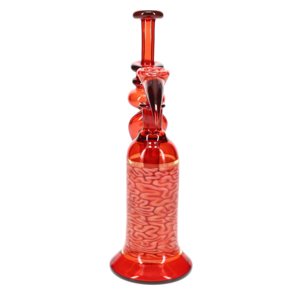 Algae Glass Red w/ Red Brain Tech Bubbler Rig