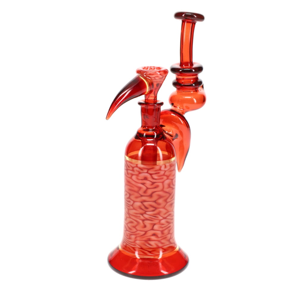 Algae Glass Red w/ Red Brain Tech Bubbler Rig