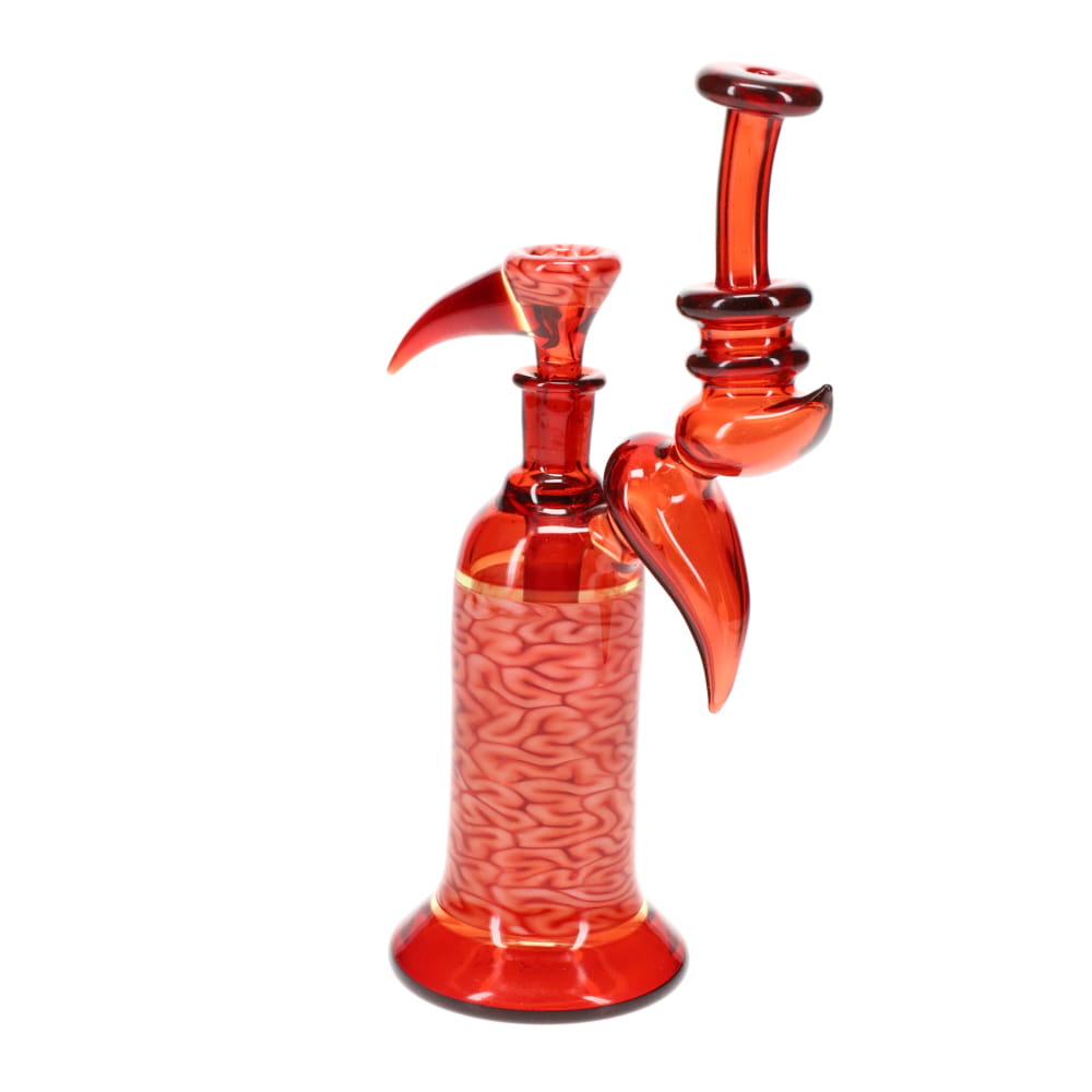 Algae Glass Red w/ Red Brain Tech Bubbler Rig