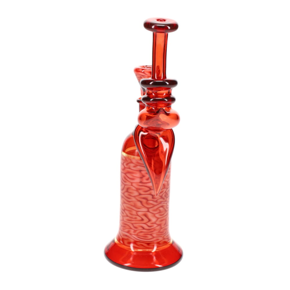 Algae Glass Red w/ Red Brain Tech Bubbler Rig