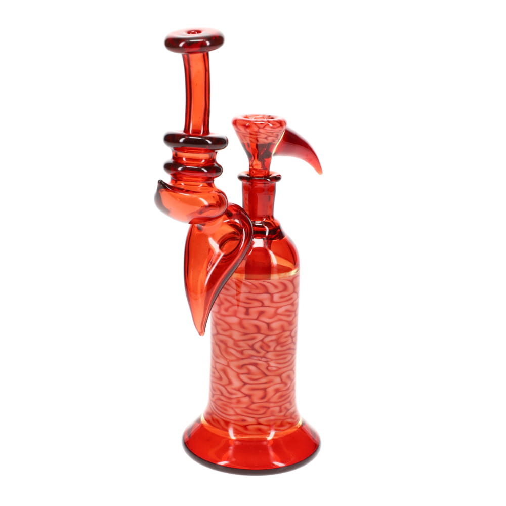 Algae Glass Red w/ Red Brain Tech Bubbler Rig