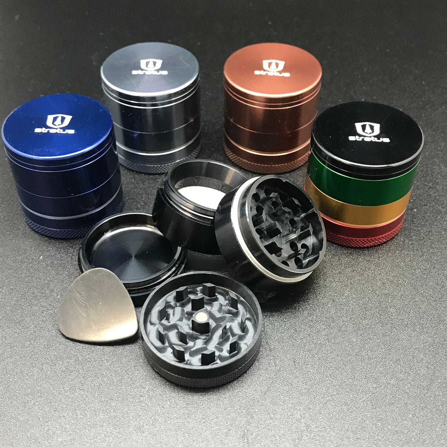 Anodized 1.5" 4 Piece Grinder