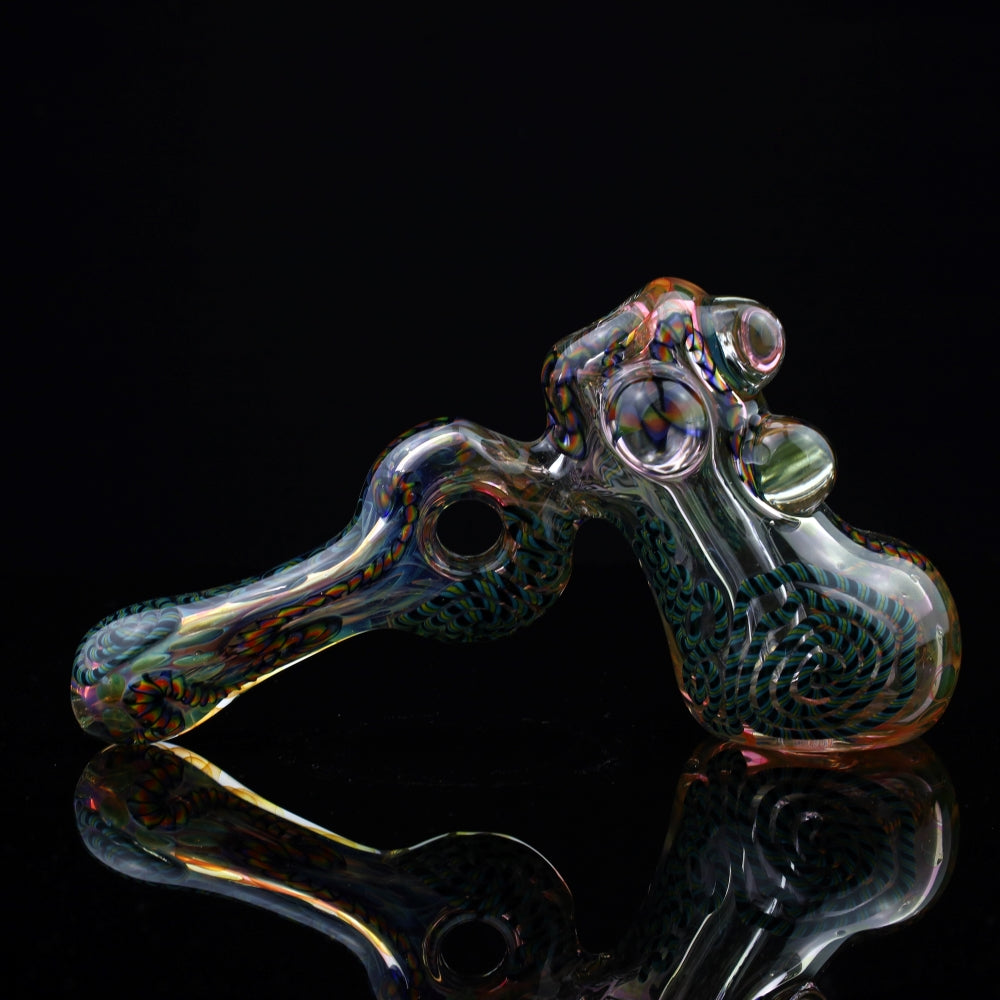 Archer Glass Fume Worked Hammer Bubbler