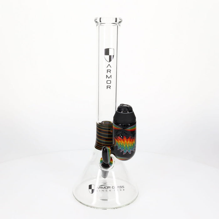 Armor Glass Rainbow & Black Wig Wag Proxy 50mm Beaker