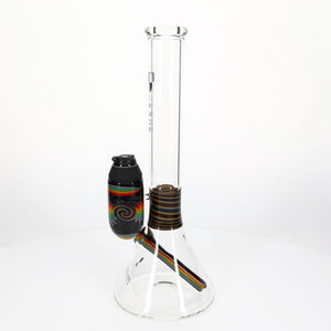 Armor Glass Rainbow & Black Wig Wag Proxy 50mm Beaker