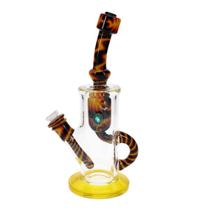 Augy Glass Yellow Red Black Linework Incycler