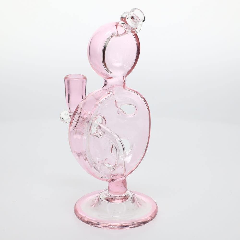 BK Glass Bros Pink Dome Hole Bubbler