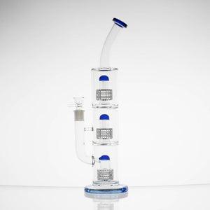 Bent Neck Three Matrix Perc Water Pipe