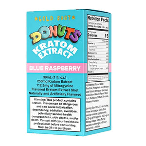Donuts Kratom Shot - Blue Raspberry 250mg