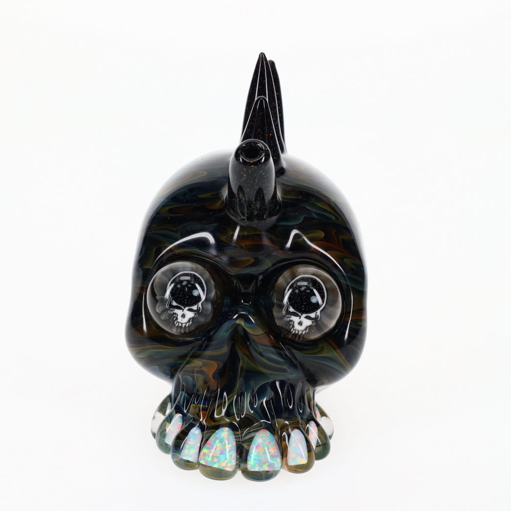 Carsten Carlile Glass X Jakers Glass Fumed Skull