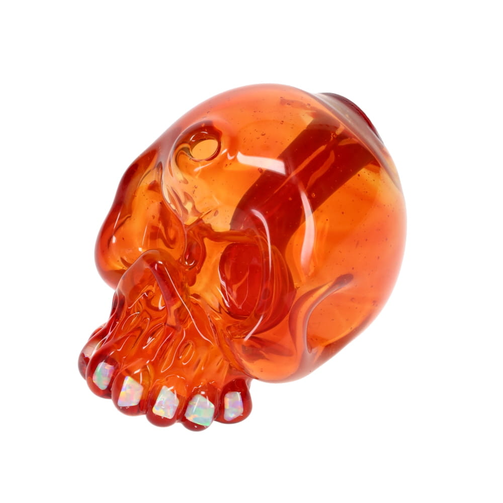 Carsten Carlile Glass Orange Skull Rig