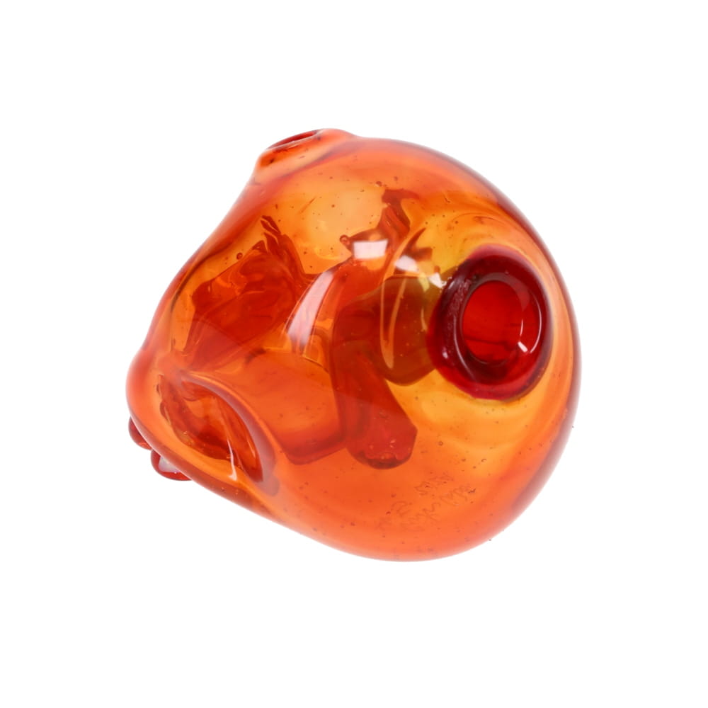 Carsten Carlile Glass Orange Skull Rig