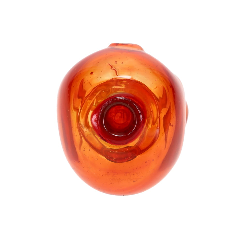 Carsten Carlile Glass Orange Skull Rig