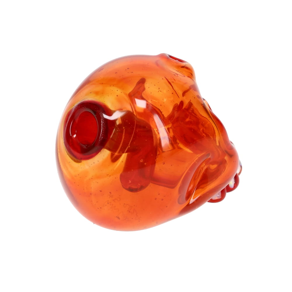 Carsten Carlile Glass Orange Skull Rig