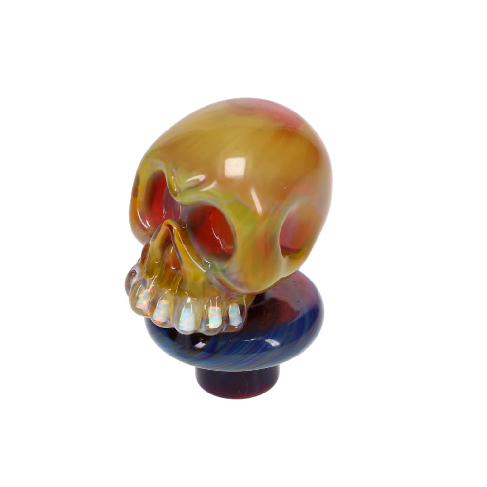 Carsten Carlile Glass Skull Carb Cap - Amber