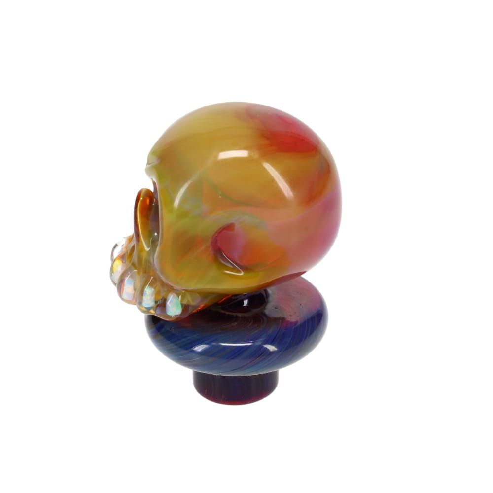 Carsten Carlile Glass Skull Carb Cap - Amber