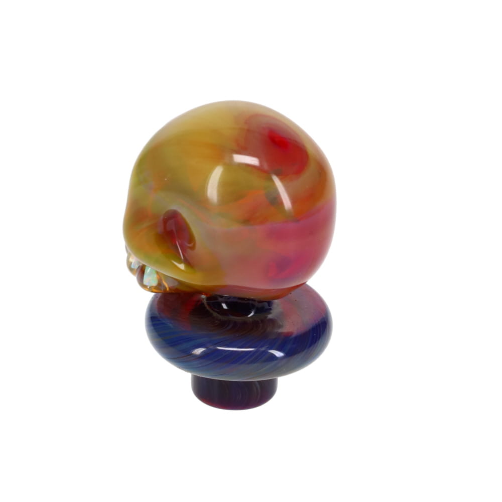 Carsten Carlile Glass Skull Carb Cap - Amber