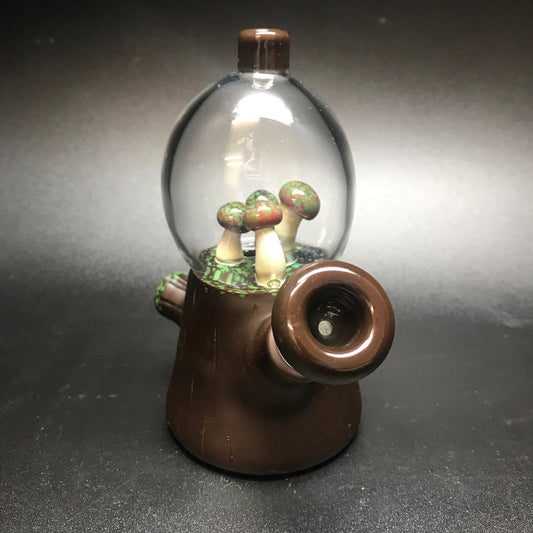 Chad G Glass Mushroom Patch Mini Water Pipe