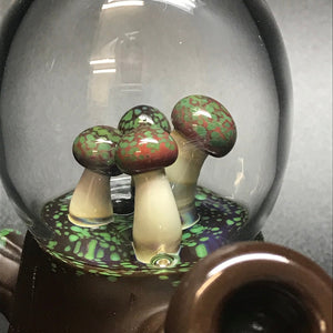 Chad G Glass Mushroom Patch Mini Water Pipe