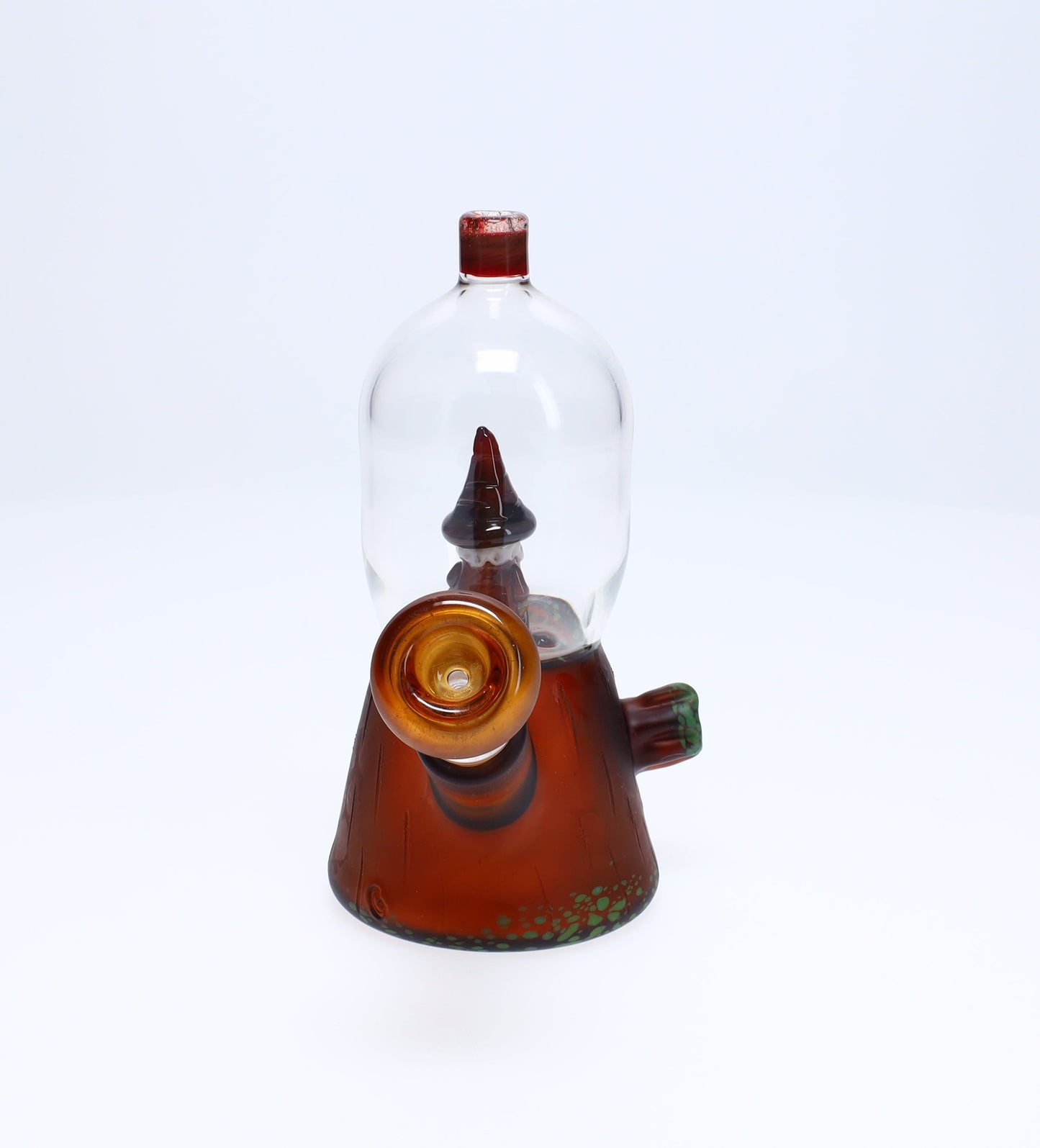 Chad G Glass Red Wizard Dome Mini Tube