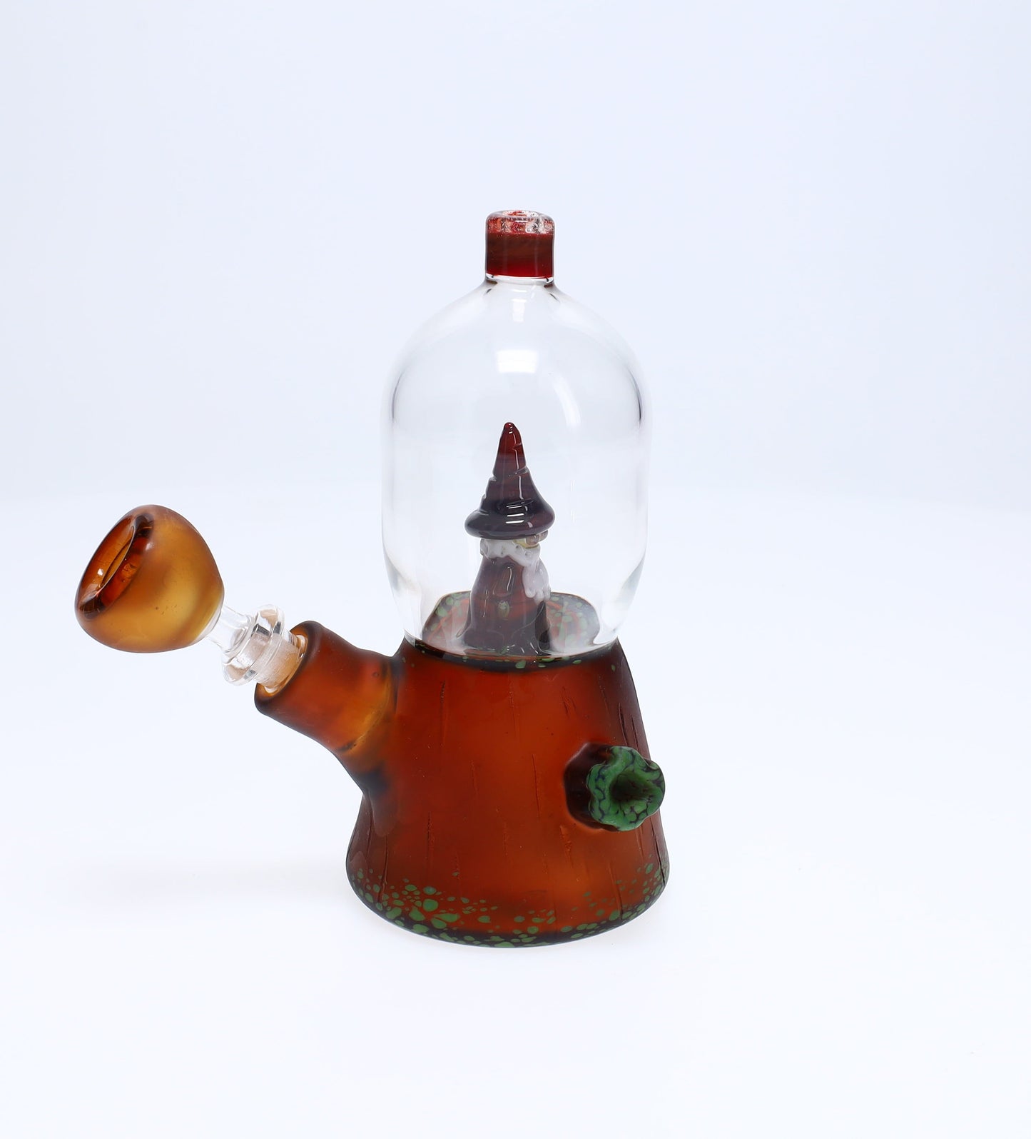 Chad G Glass Red Wizard Dome Mini Tube