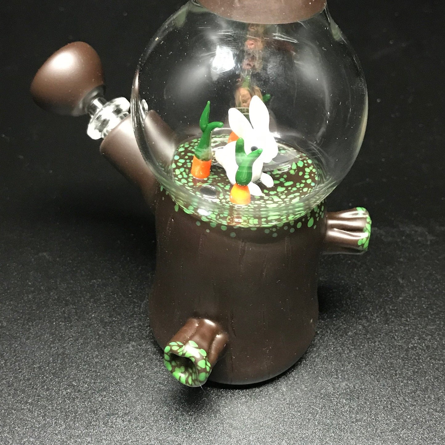 Chad G Glass White Rabbit Dome Mini Tube