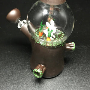 Chad G Glass White Rabbit Dome Mini Tube