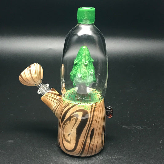 Chad G Glass Wood Grain Tree Dome Mini Tube